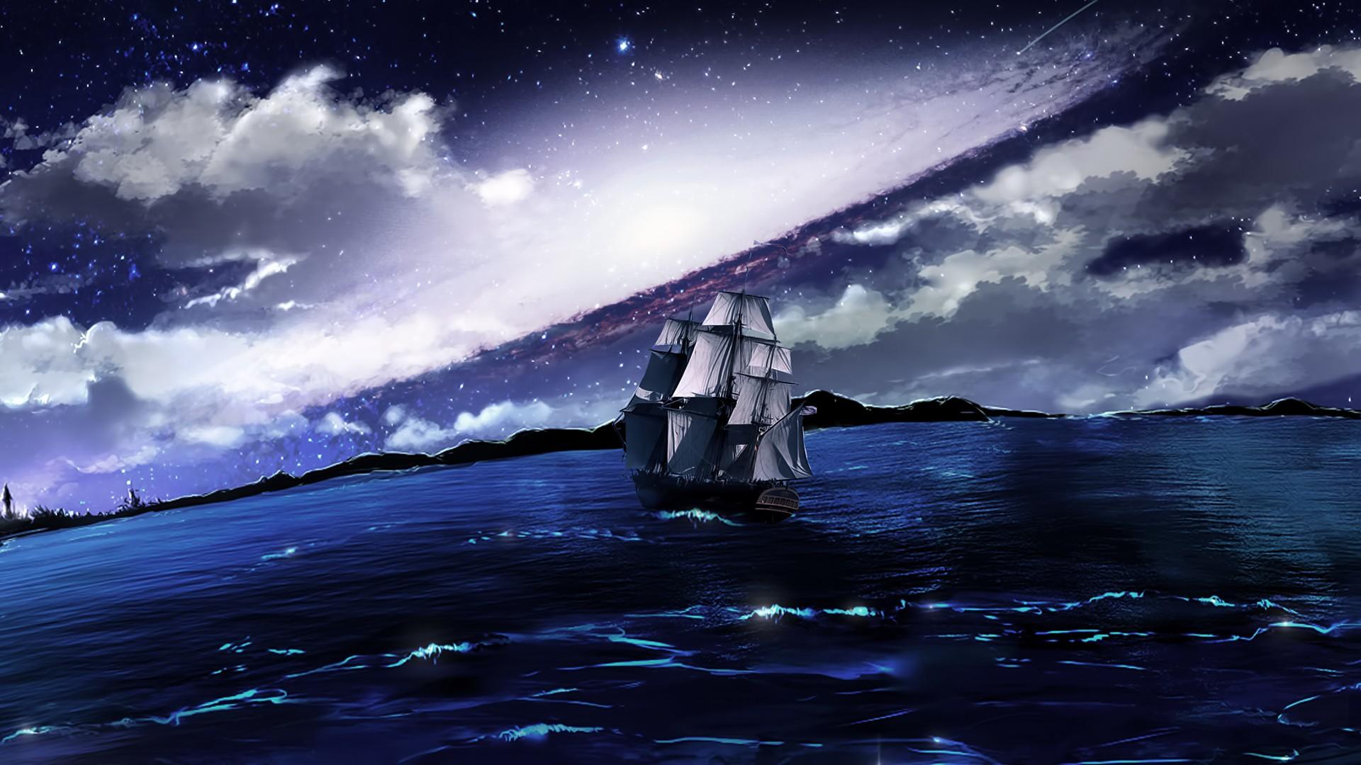1920x1080 Sea And Space Art