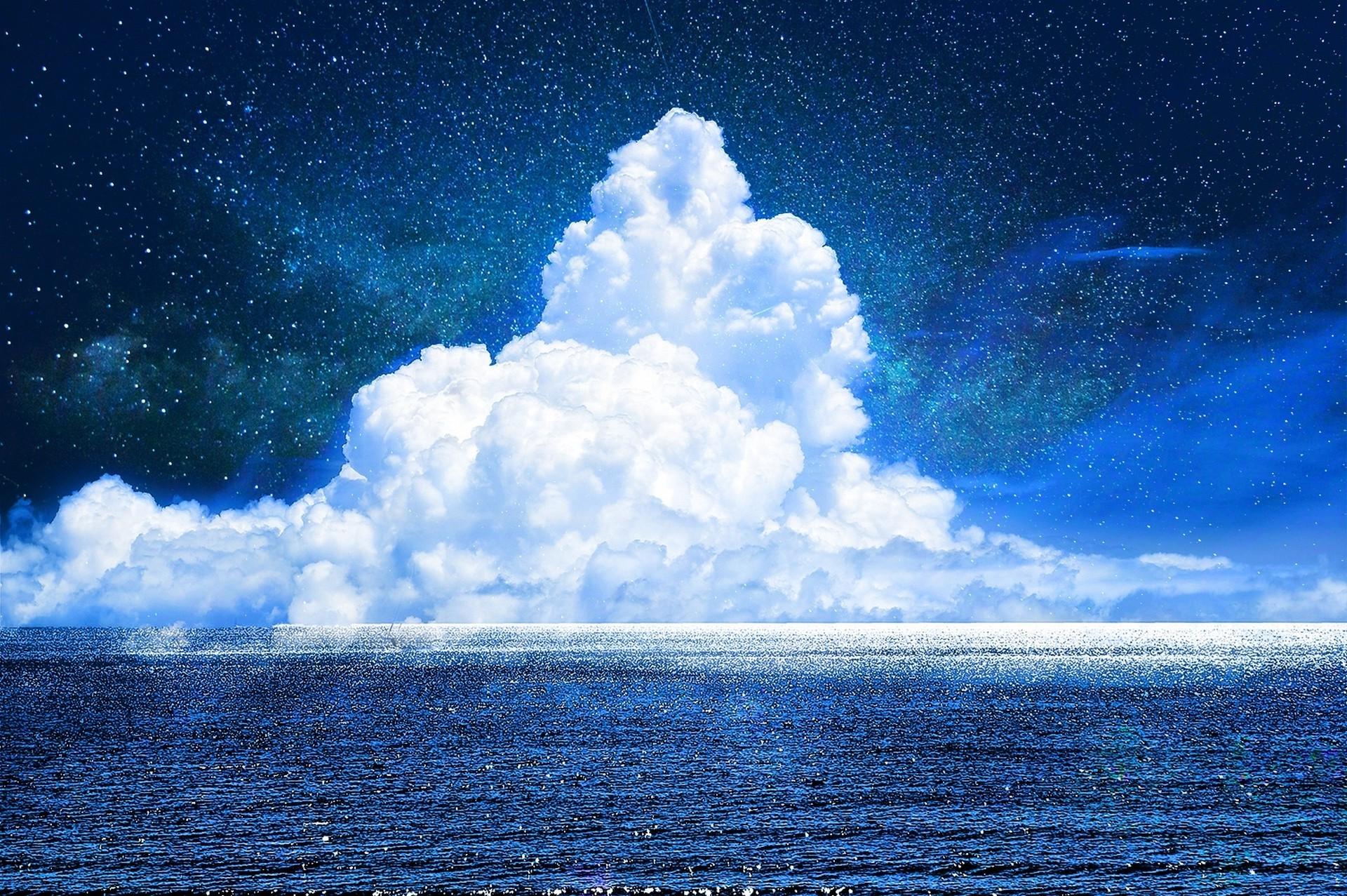 1920x1277 clouds, Sea, Fantasy Art Wallpaper HD / Desktop and Mobile Background