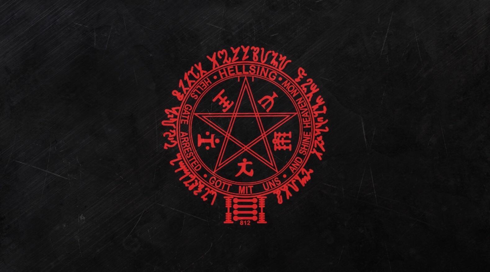 1577x875 I edited the symbol on Alucard's gloves and now I have a sick laptop wallpaper. Feel free to use this, if you'd like.: Hellsing