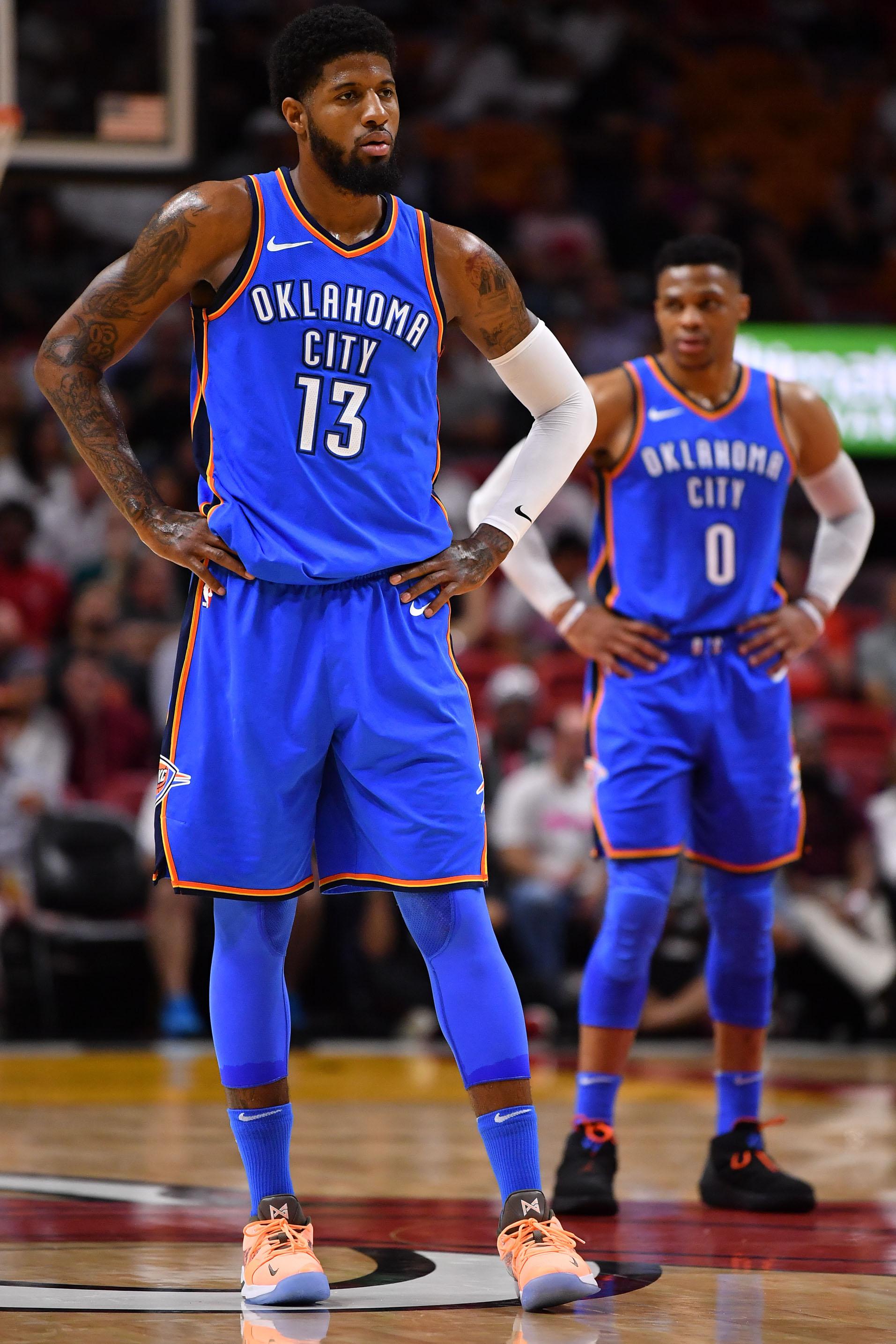 1913x2869 Paul George And Russell Westbrook iPhone HD Wallpaper