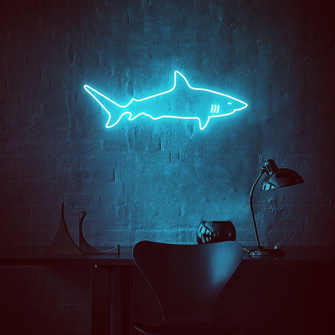 Neon Shark Wallpapers - Top Free Neon Shark Backgrounds - WallpaperAccess
