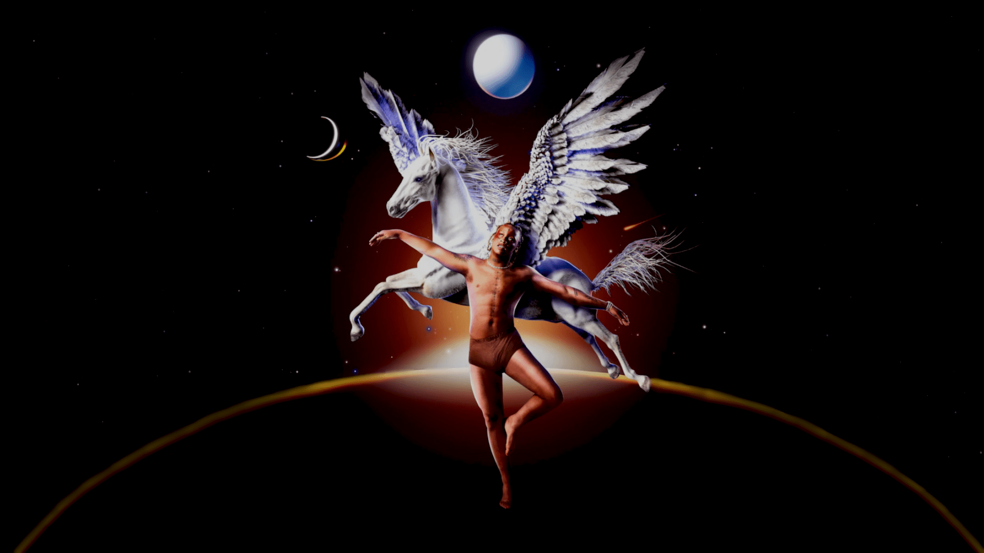 1920x1080 Pegasus Album Cover Wallpaper: trippieredd