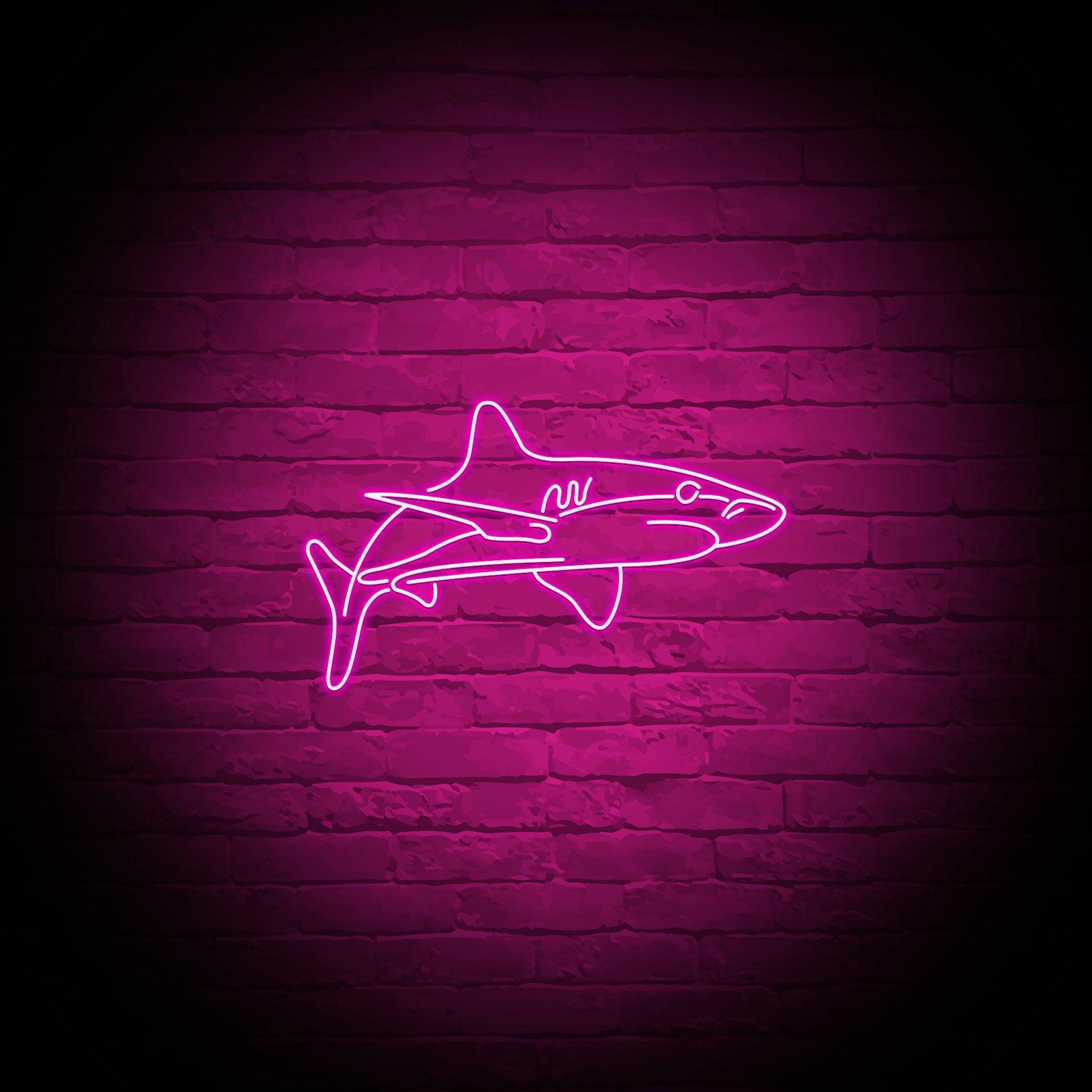 Neon Shark Wallpapers - Top Free Neon Shark Backgrounds - WallpaperAccess