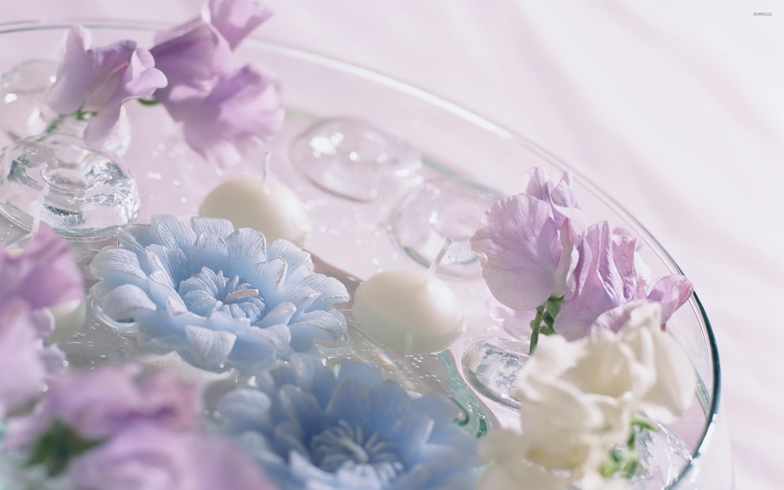 2560x1600 Floating candles wallpaper wallpaper