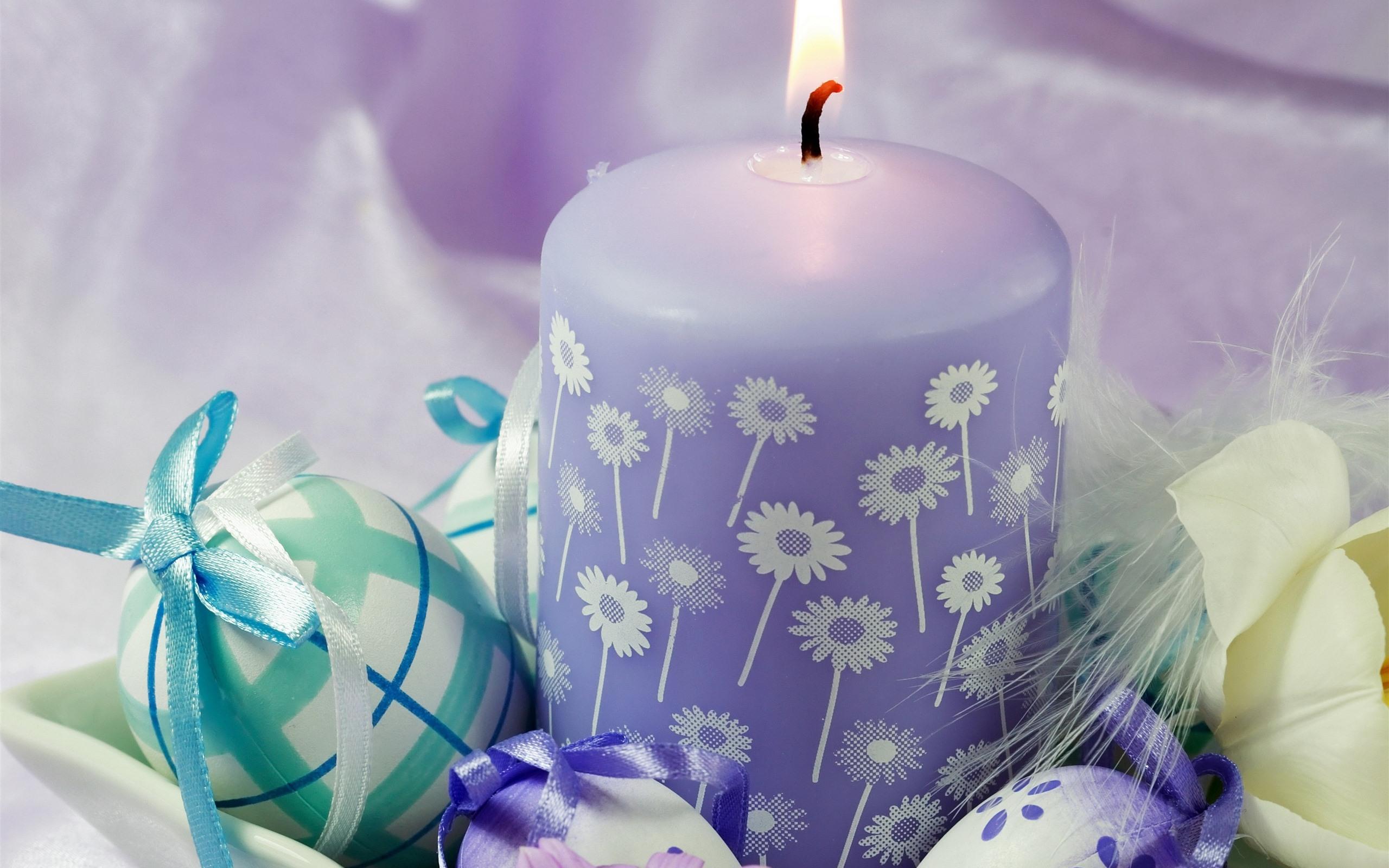 2560x1600 Purple Candle, Flame, Easter Eggs 1242x2688 IPhone 11 Pro XS Max Wallpaper, Background, Picture, Image