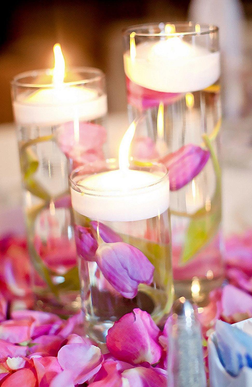 971x1494 All In High Quality And Low Price SPRINGROSE 3 Inch White Wedding Floating Candles Set Of 20: Home & Kitchen Up To 60% Off