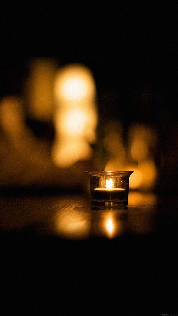 736x1309 IPhone7papers.com Apple IPhone7 Iphone7plus Wallpaper Mj13 Candle Light Night Bokeh Romantic. Candles Wallpaper, Tea Lights, Candle Image