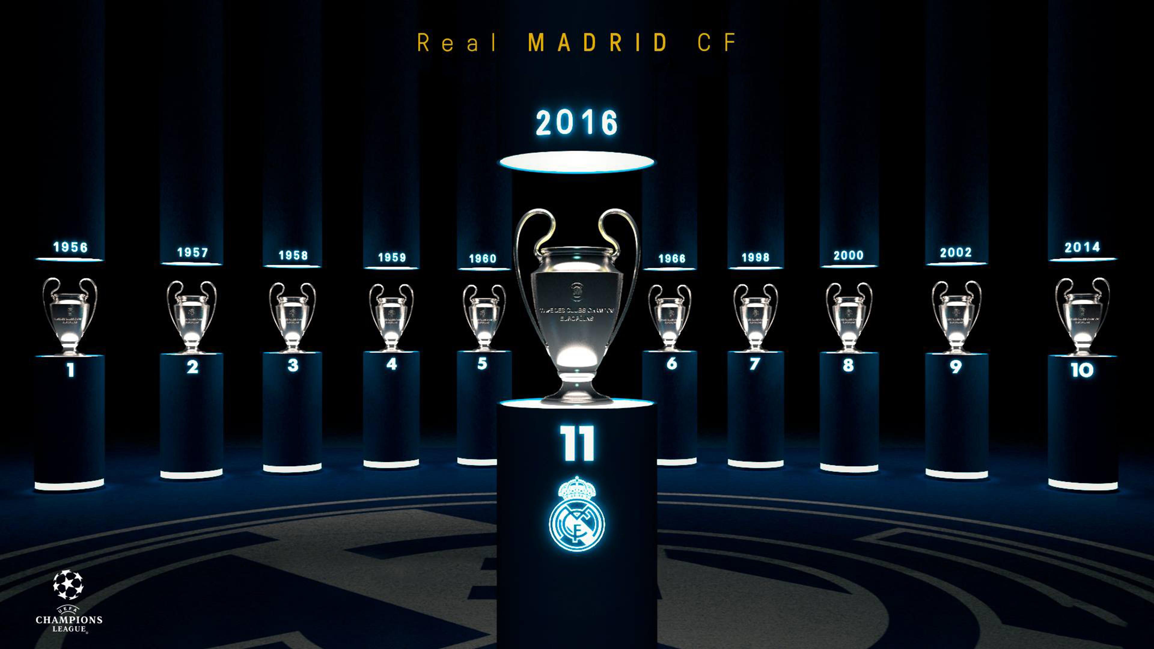 3840x2160 Real Madrid Trophies Live Wallpaper HD