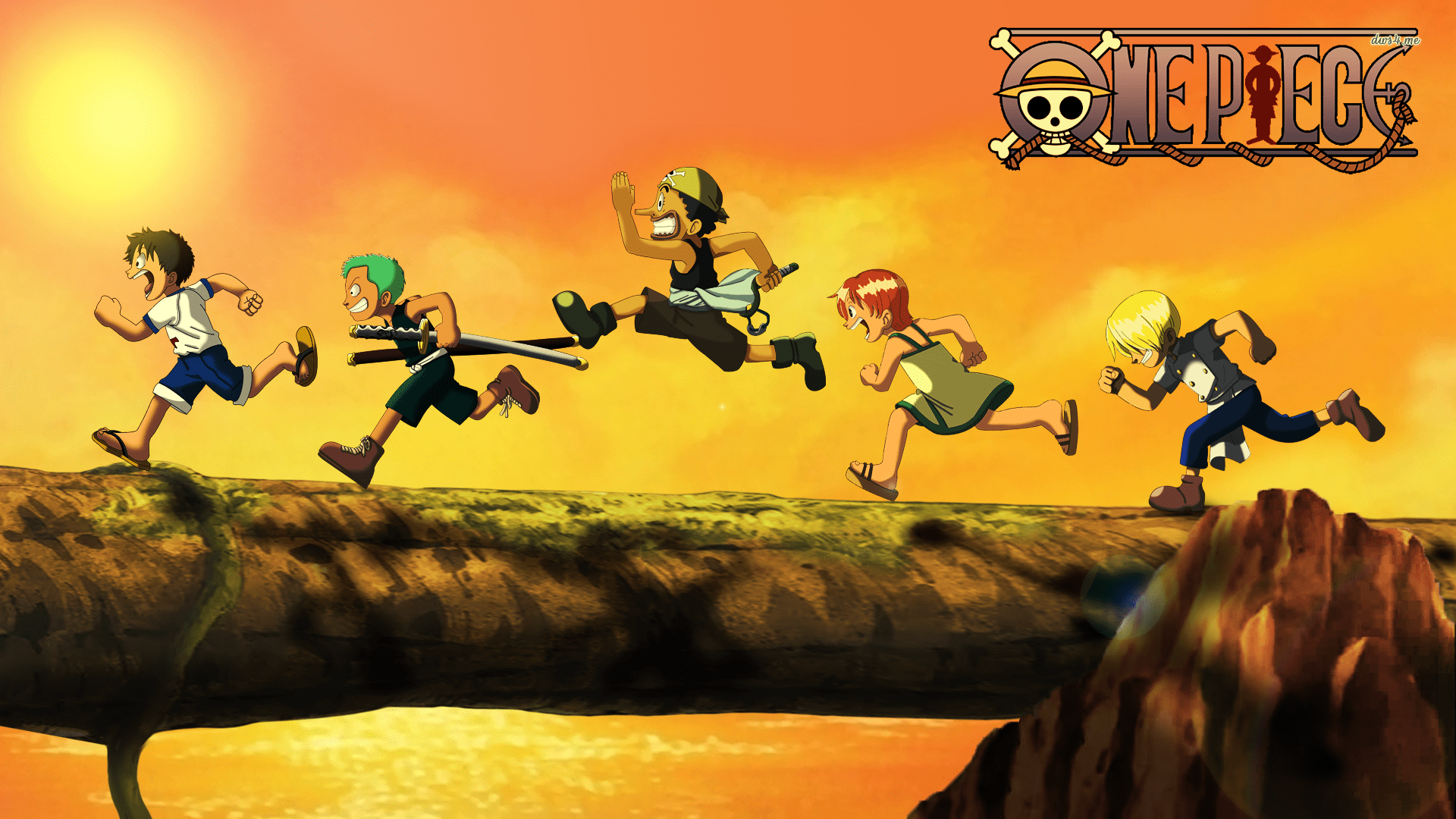 1920x1080 Monkey D Luffy Nami One Piece One Piece Roronoa Zoro Sanji One Piece Usopp One Piece Wallpaper:1920x1080