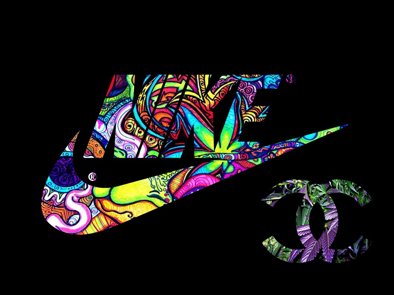 1600x1198 nike sneakers women swaggy psychedelic wallpaper