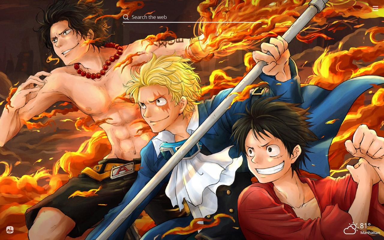 1280x800 One Piece HD Wallpaper New Tab Theme Edge Addons