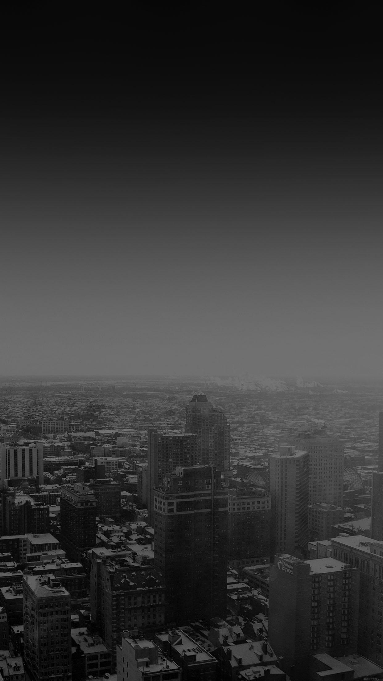 1242x2208 iPhone X wallpaper. urban sunrise black winter city skyview