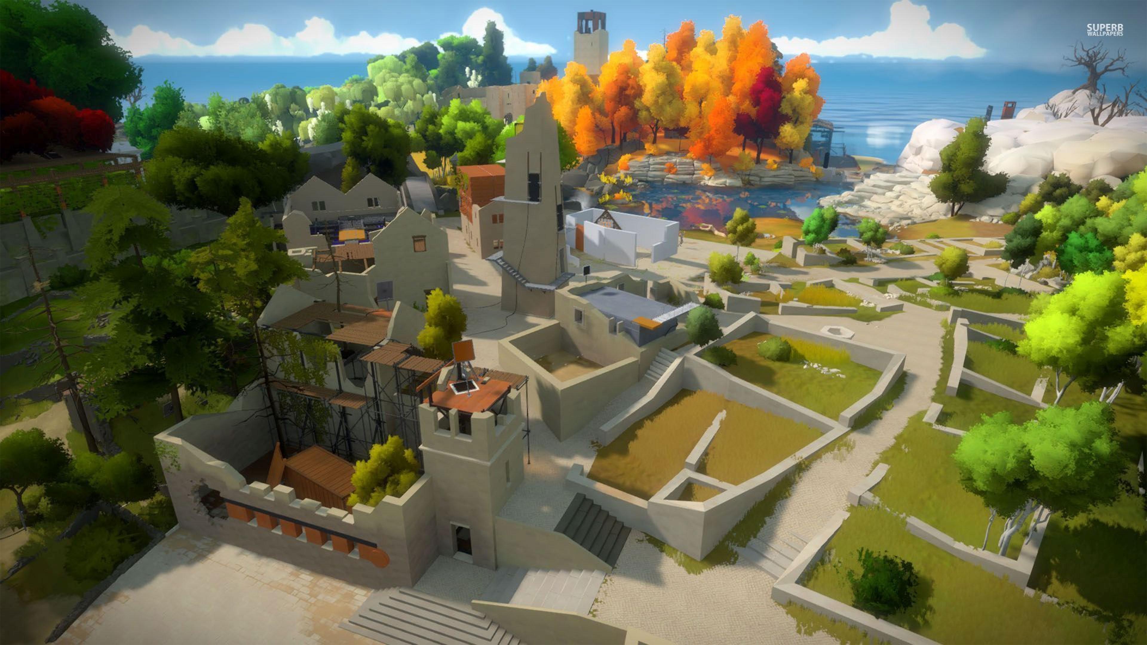 3840x2160 who wallpaper, residential area, urban design, strategy video game, biome, landscape