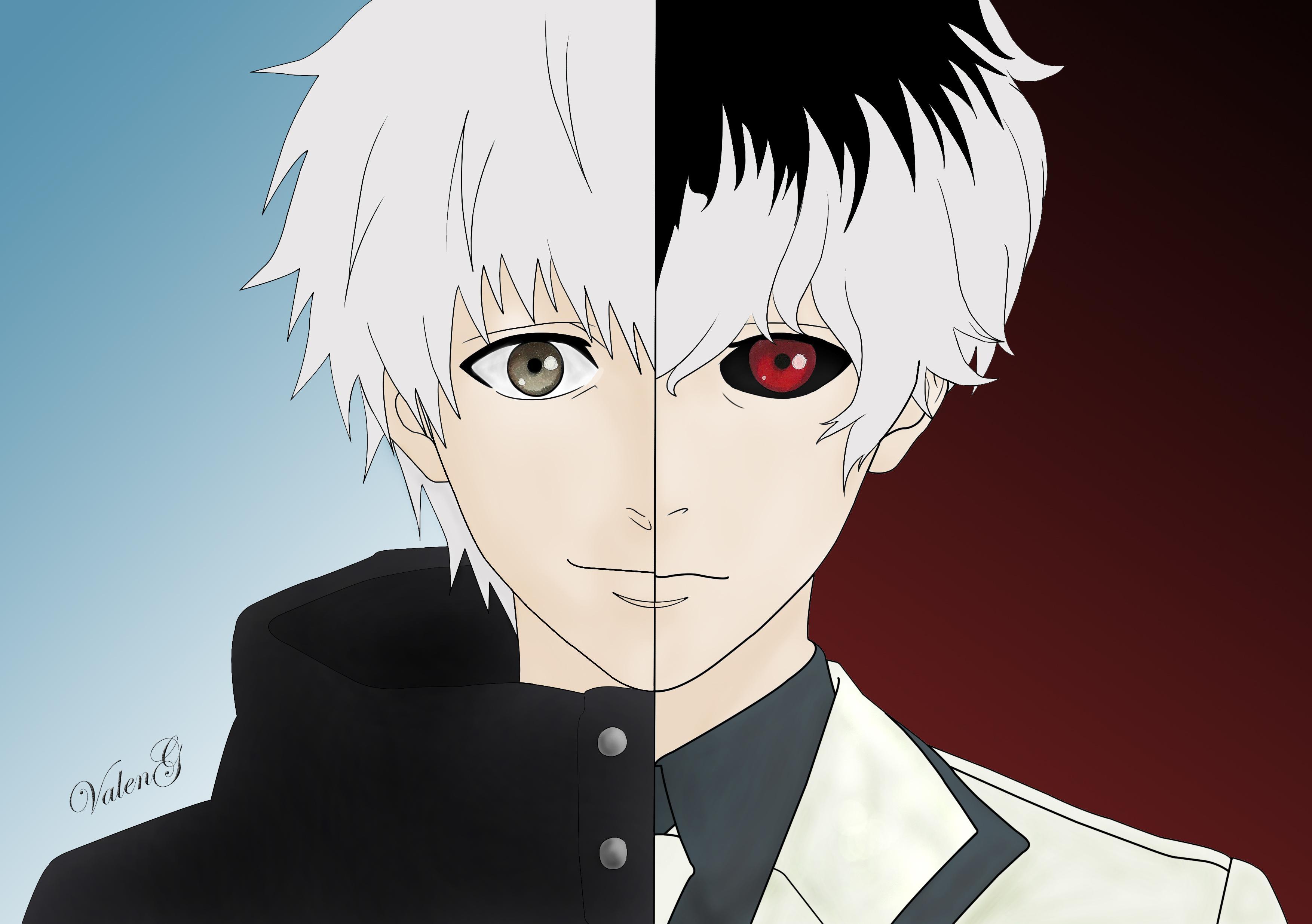 3508x2470 Kaneki Haise Drawing: TokyoGhoul