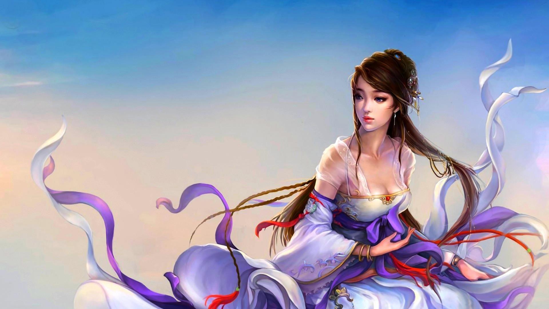 1920x1080 Princess China Girl 3D And Cg & Abstract Background Wallpaper On Desktop :