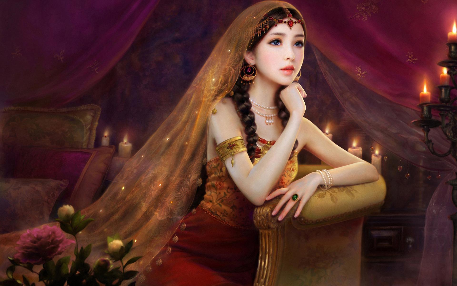 1920x1200 Ancient Chinese Girl Art