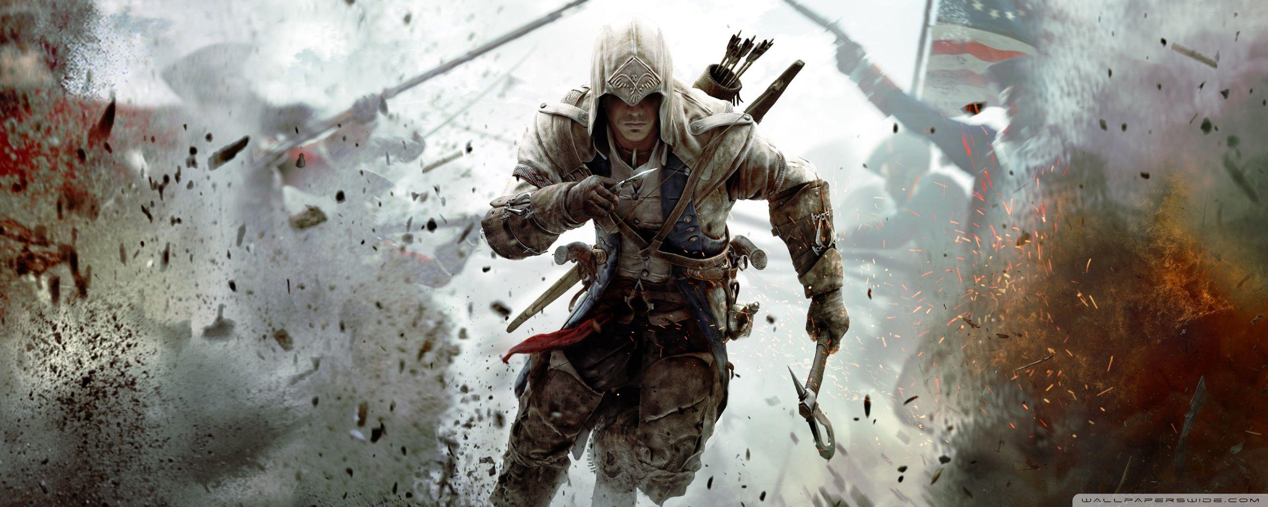 2560x1024 Assassin's Creed 3 Connor Free Running Ultra HD Desktop Background Wallpaper for 4K UHD TV : Widescreen & UltraWide Desktop & Laptop : Multi Display, Dual Monitor : Tablet