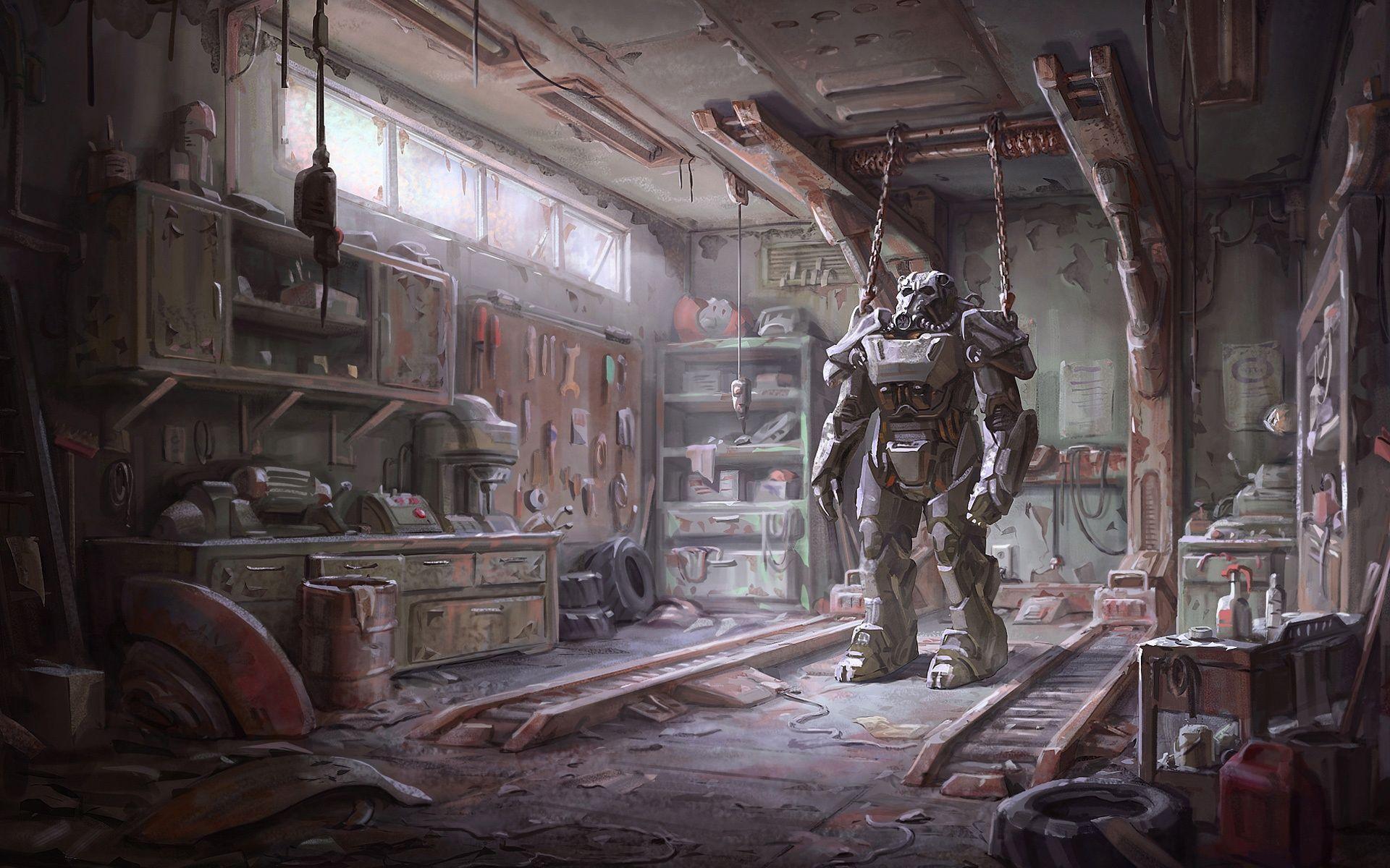 1920x1200 Fallout 4 Armour Wallpaper in jpg format for free download
