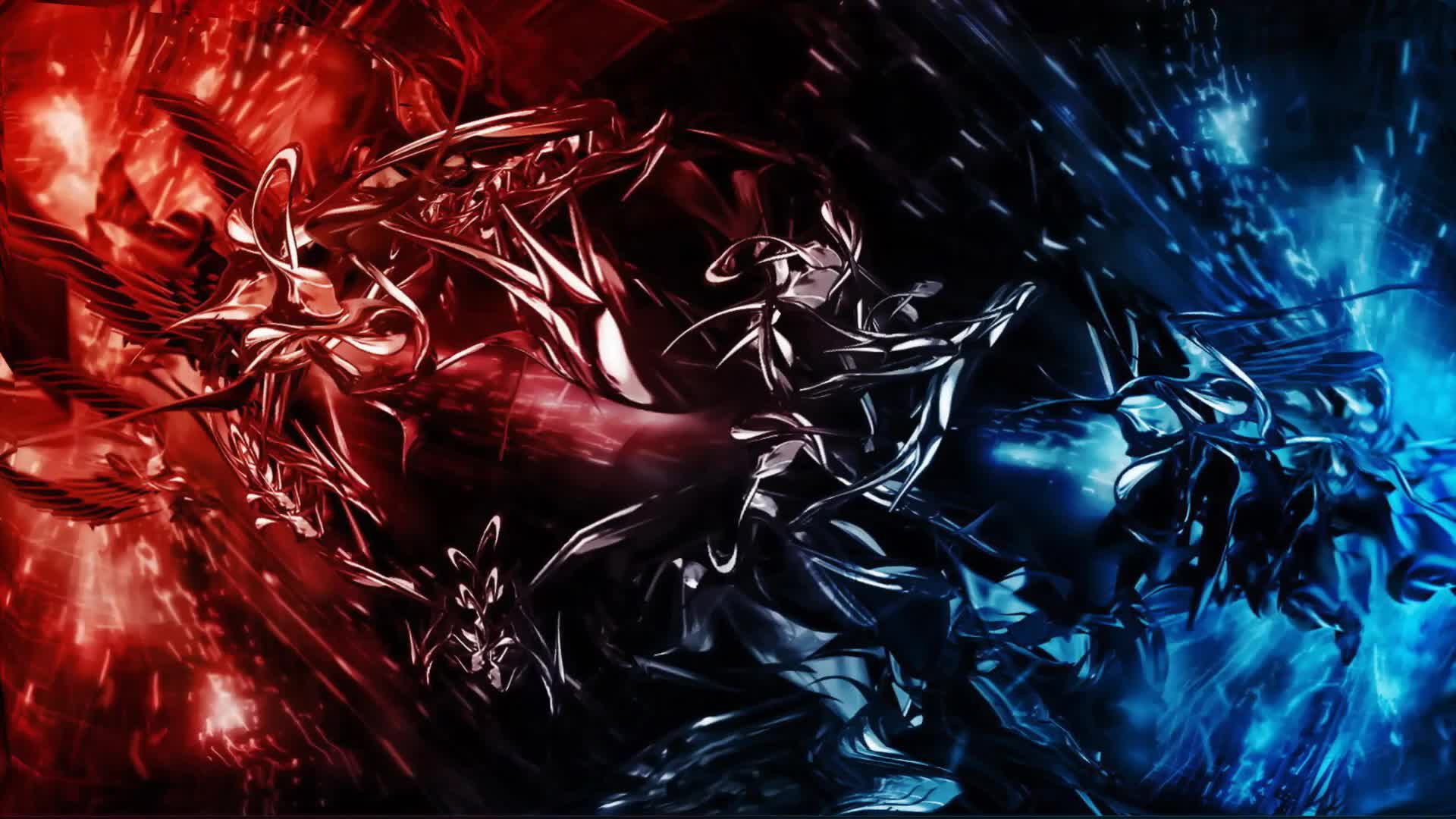 1920x1080 Red Abstract Gaming Wallpaper