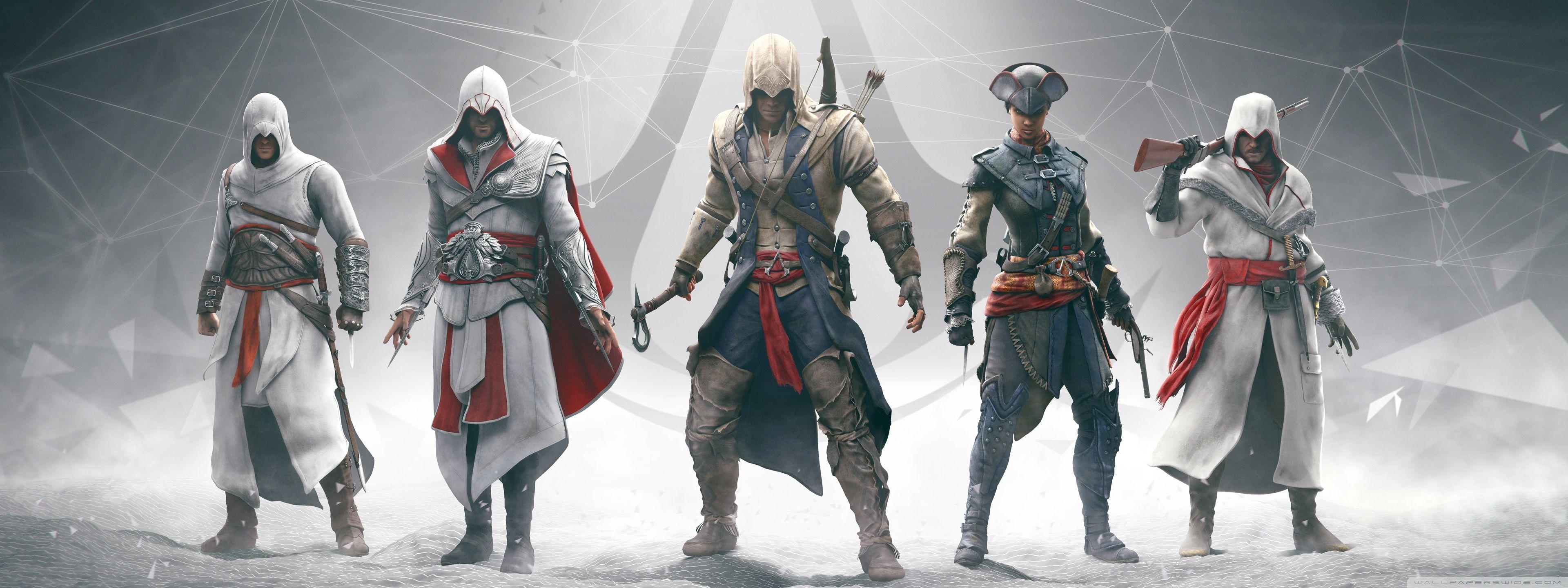 3840x1440 Assassins Creed Character Art Ultra HD Desktop Background Wallpaper for 4K UHD TV : Widescreen & UltraWide Desktop & Laptop : Multi Display, Dual Monitor : Tablet