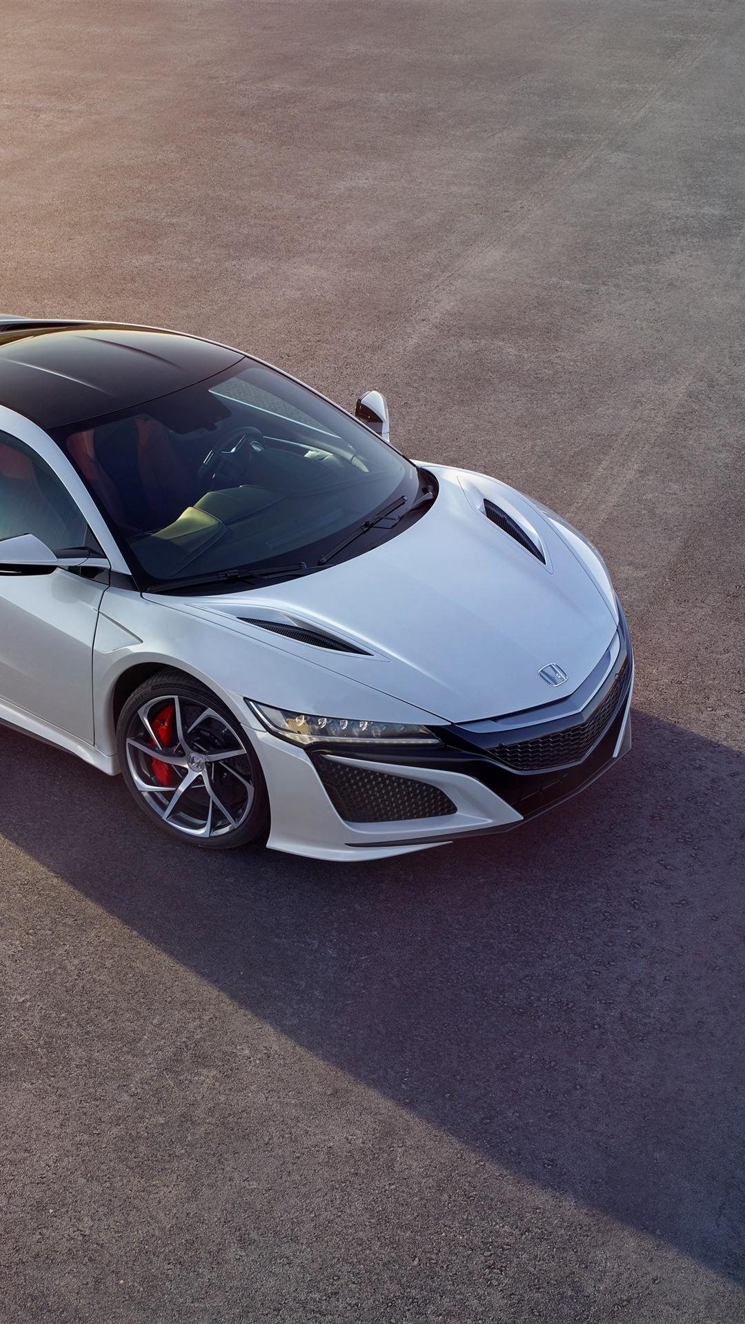 1080x1920 Honda Acura NSX White Car 1242x2688 IPhone 11 Pro XS Max Wallpaper, Background, Picture, Image
