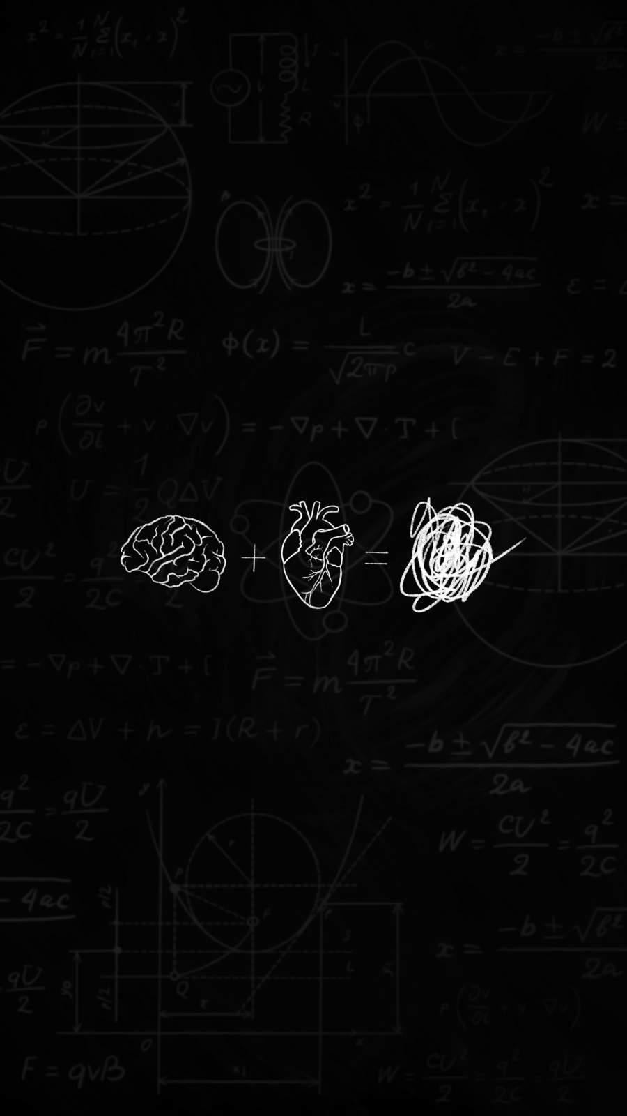 900x1600 Brain With Heart Wallpaper : iPhone Wallpaper
