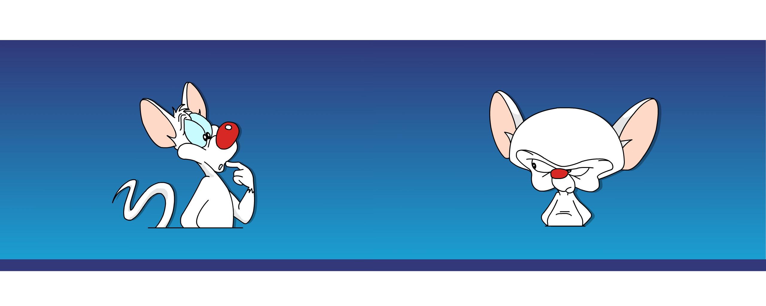 2560x1024 Pinky & The Brain wallpaperx1024