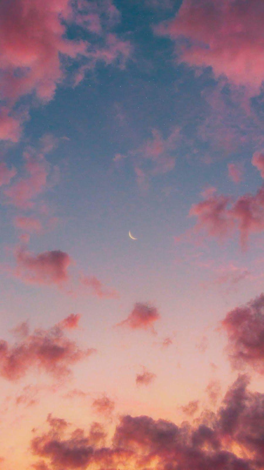 900x1600 Pink sky by matialonsor. Pretty sky, Sky aesthetic, Night sky wallpaper