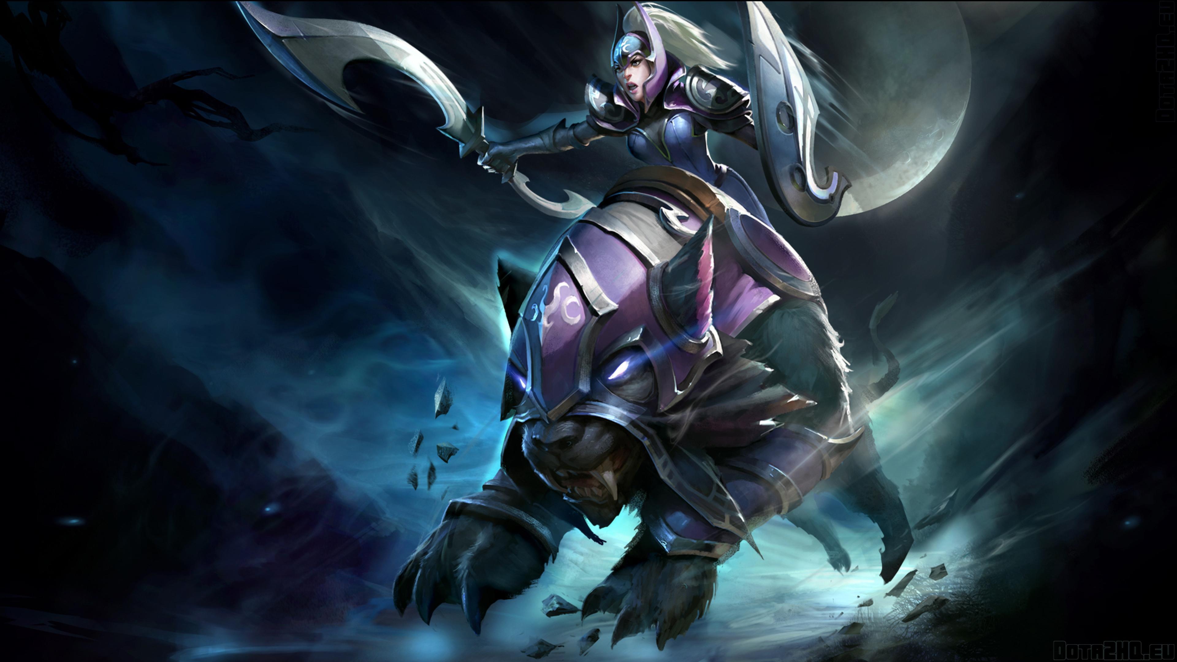 3840x2160 Luna Moon Rider Attack HD Wallpaper Dota 2 Picture 3840x2160 :