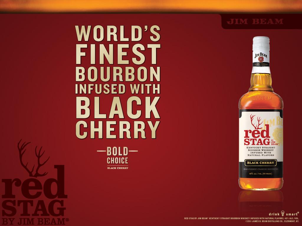 1024x768 Jim Beam Red Stag HD Wallpaper
