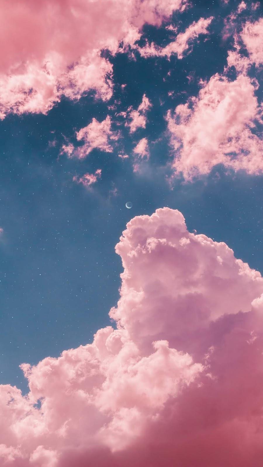 900x1600 Pink Sky Aesthetic Pc Wallpaper