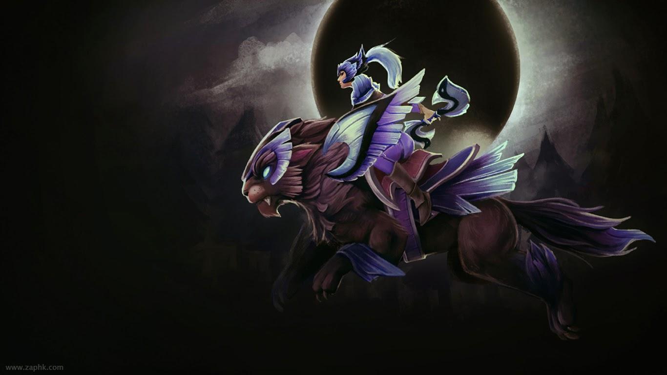 1366x768 Luna Dota 2 Hero 1s HD Wallpaper