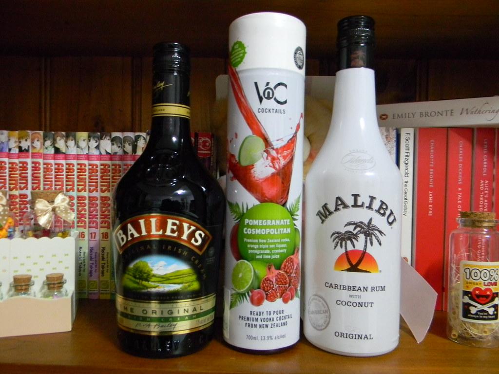 1024x768 Baileys, Pomegranate Cocktail Mix, Malibu Coconut Rum