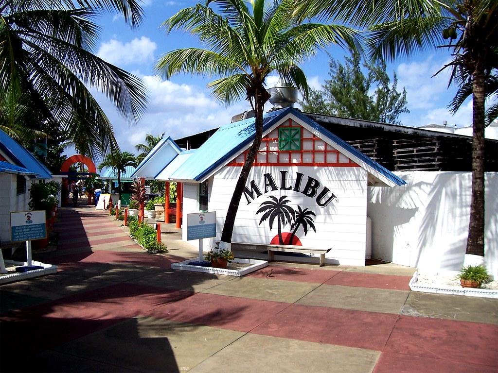 1024x768 Malibu rum factory beach, Barbados. Malibu rum factory beac