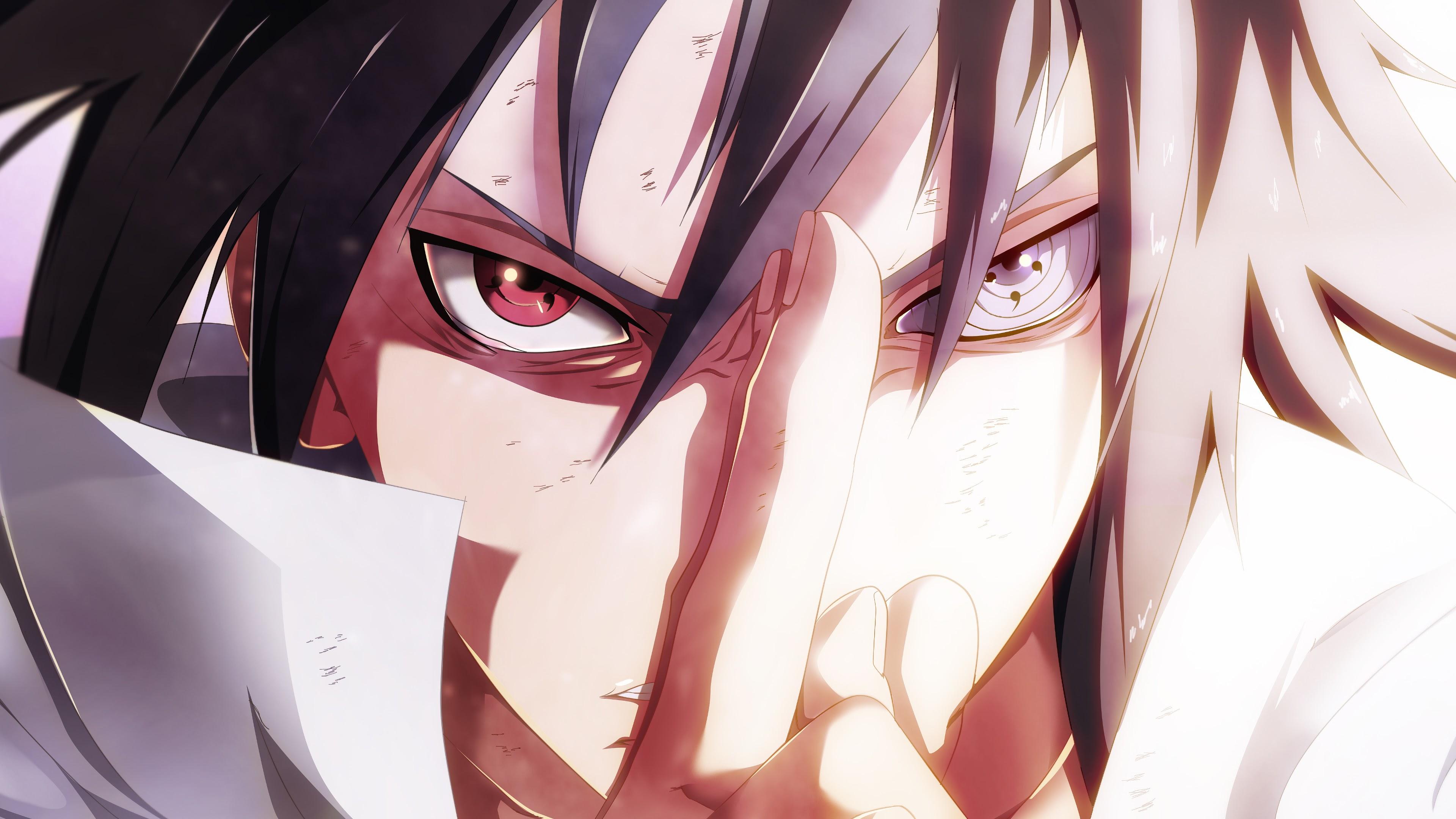 3840x2160 4K wallpaper: Sasuke Uchiha Sharingan Rinnegan Wallpaper