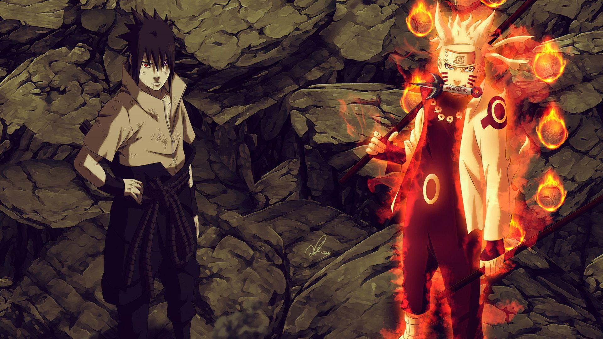 1920x1080 sasuke uchiha sharingan / rinnegan eyes and naruto uzumaki sage of six pat. Wallpaper naruto shippuden, Naruto and sasuke wallpaper, Naruto shippuden hd