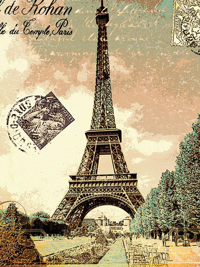 768x1024 Vintage Paris Wallpaper