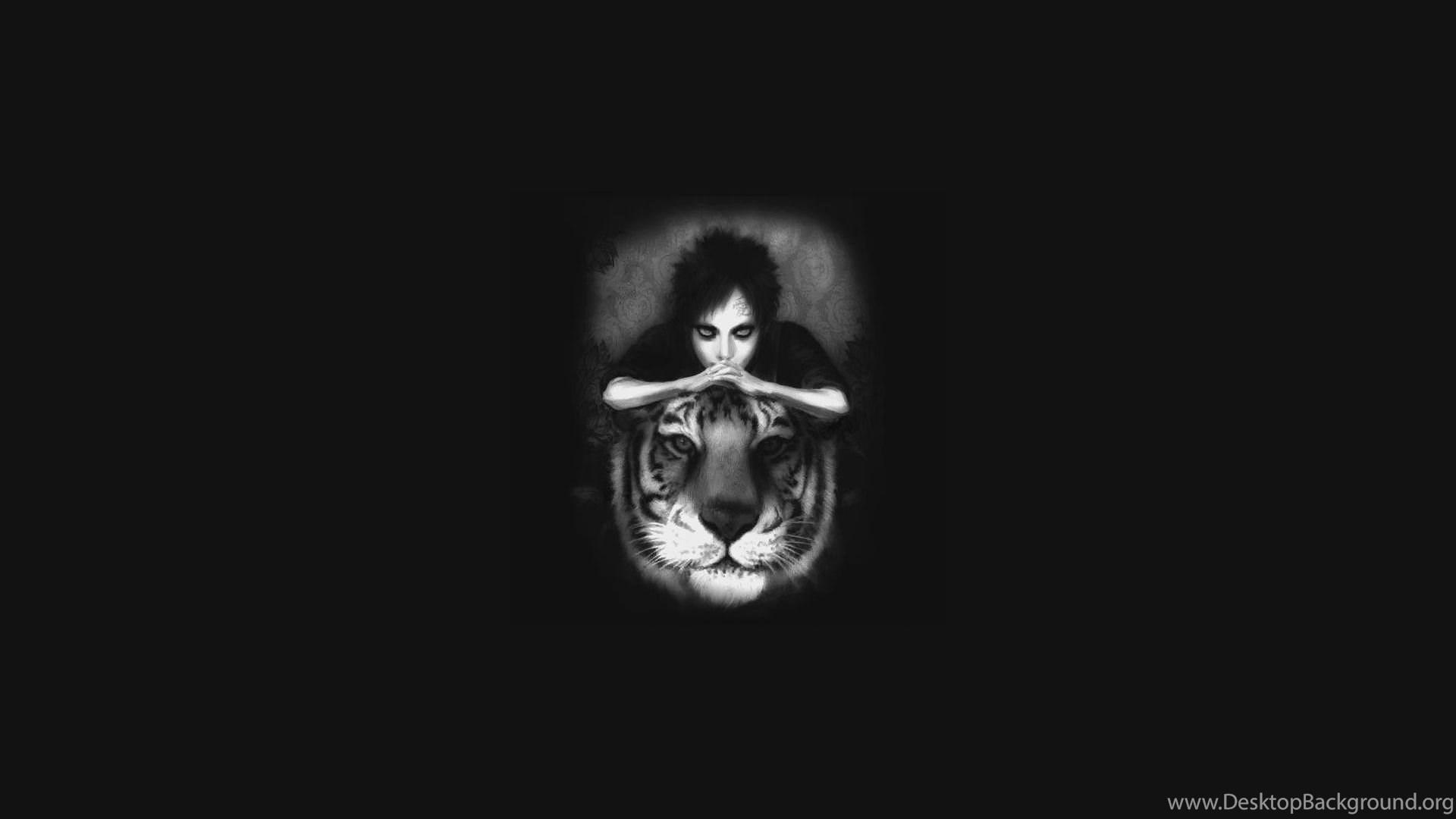 1920x1080 Gaara Naruto Tiger Dark Fantasy Wallpaper Desktop Background