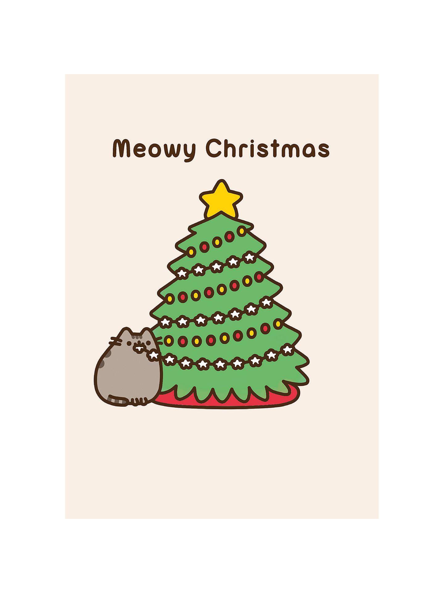 1440x1920 Christmas Pusheen Wallpaper