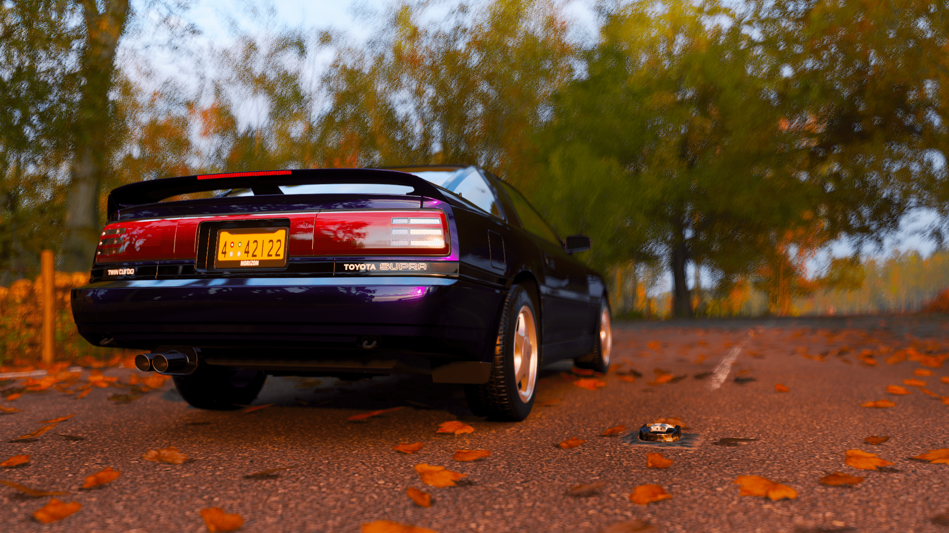 1920x1080 Midnight Purple MkIII Supra + a phone wallpaper: ForzaHorizon