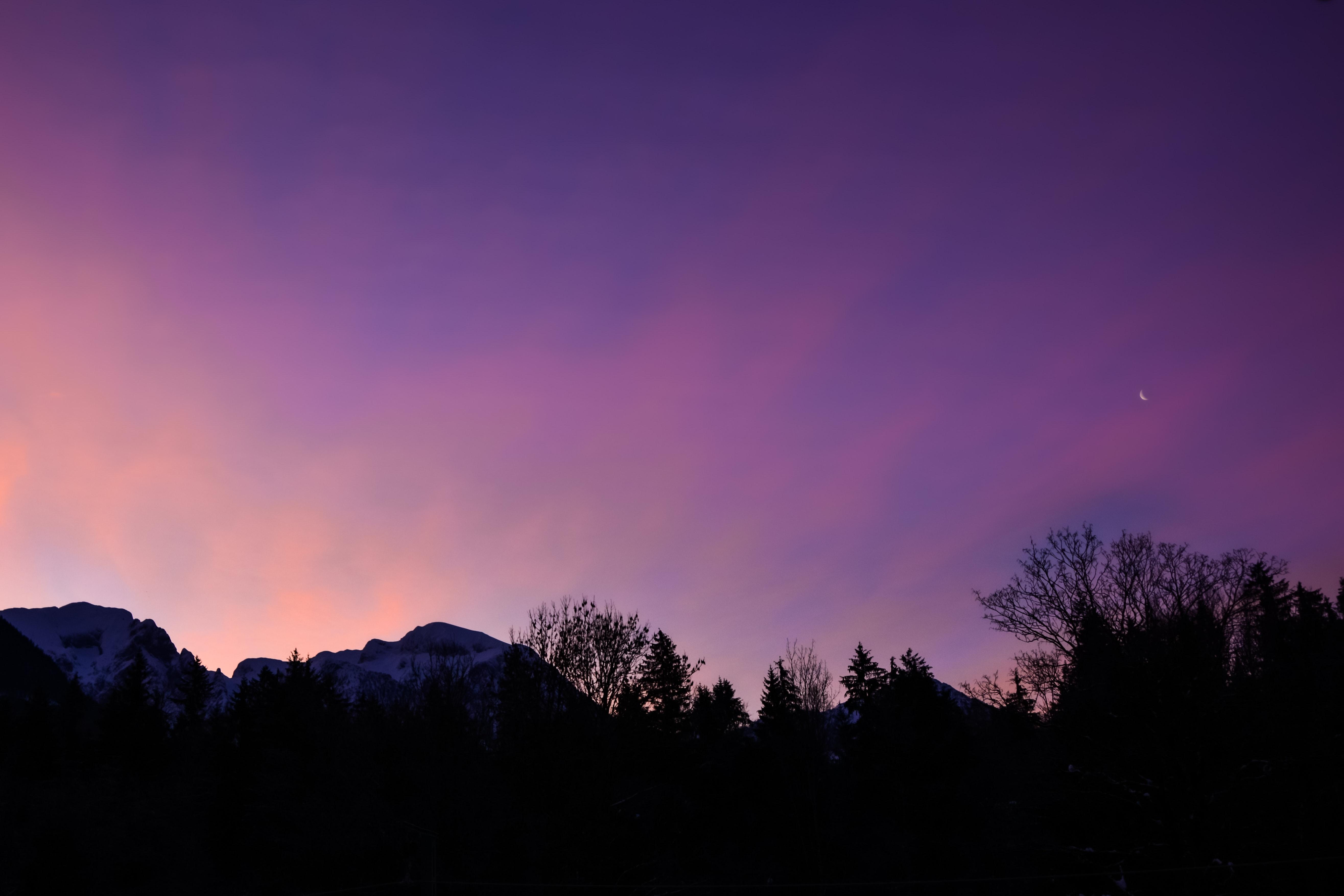 5262x3508 Purple Twilight Sky · Free