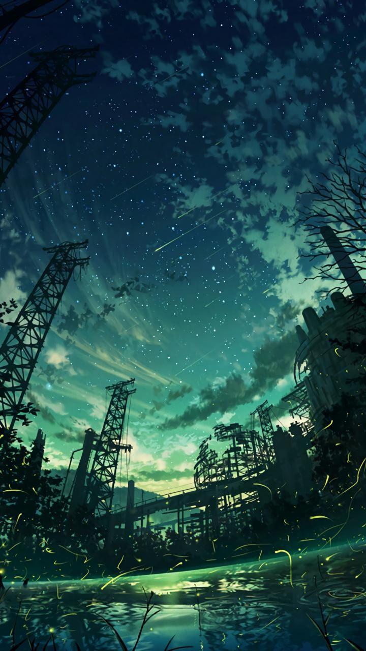 720x1280 Twilight Sky. Anime scenery wallpaper, Scenery wallpaper, Anime scenery