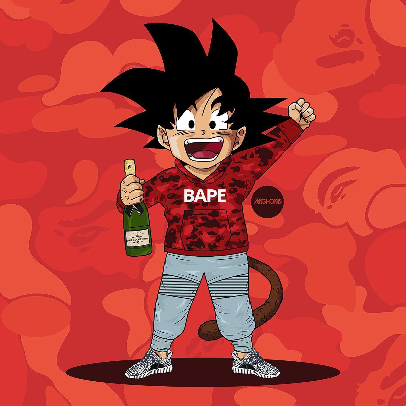 1400x1400 Supreme Dragon Ball 2018 Wallpaper