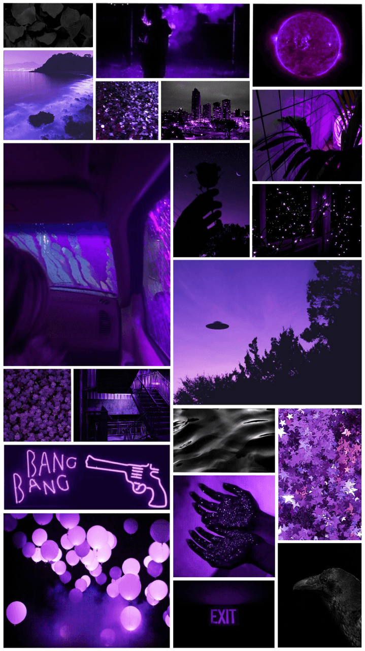 719x1280 Aesthetic Wallpaper Black And Purple Wallpaper Portal