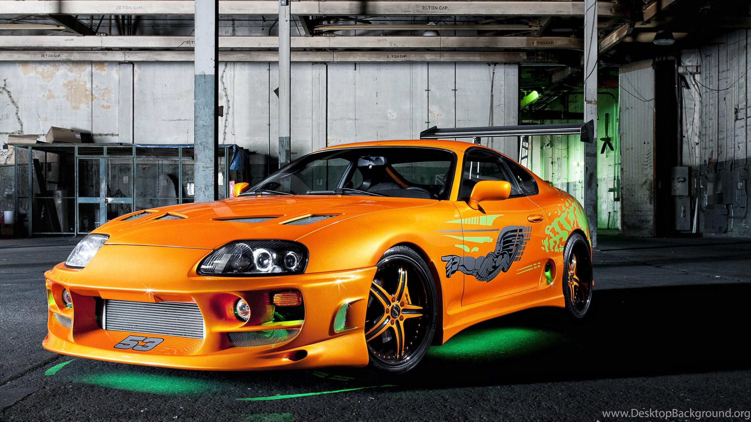 2560x1440 Download The Orange Neon Toyota Supra Wallpaper, Orange Neon. Desktop Background