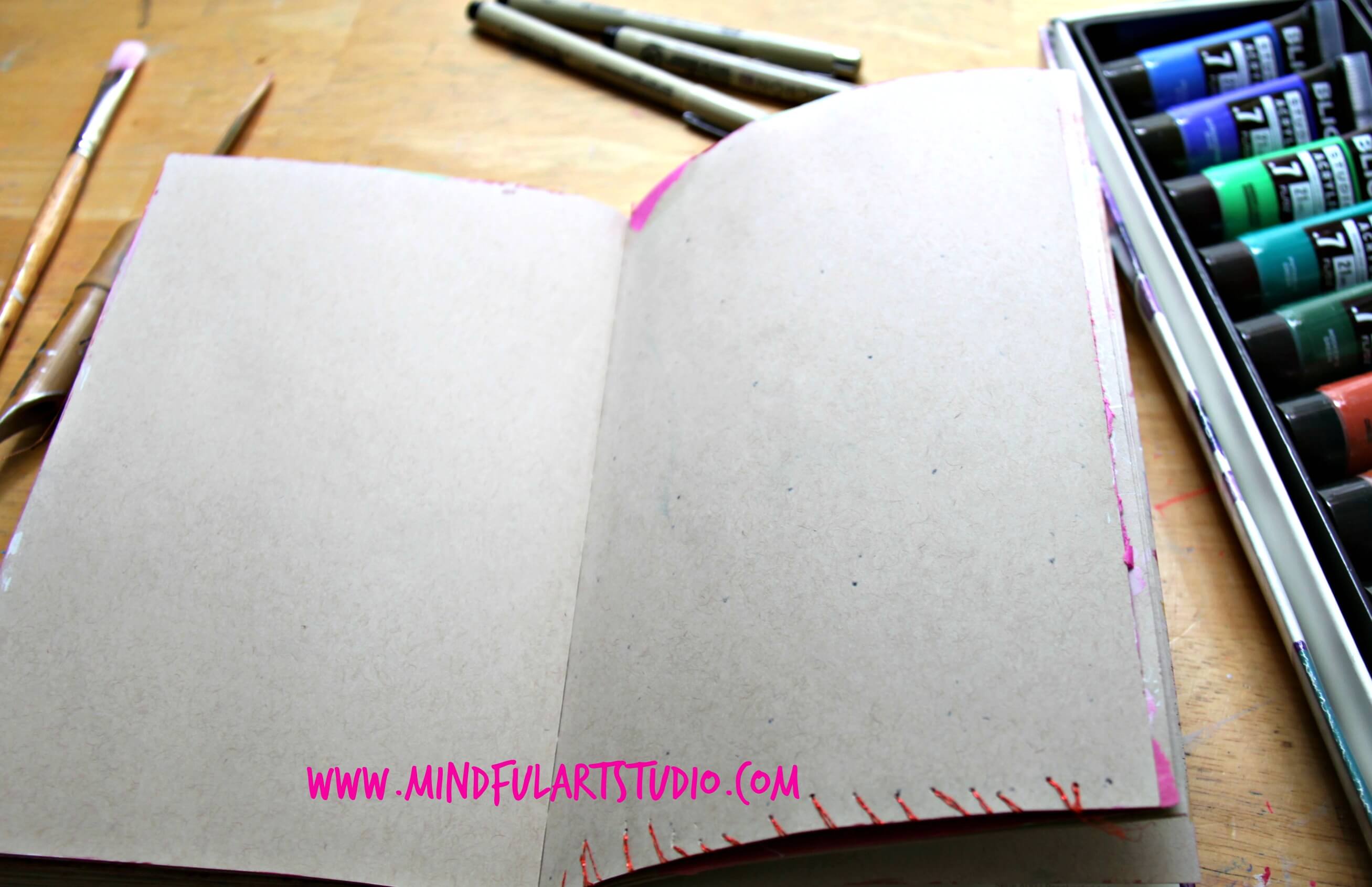 2615x1692 Art Journaling Background: Messy Is Good. Mindful Art Studio