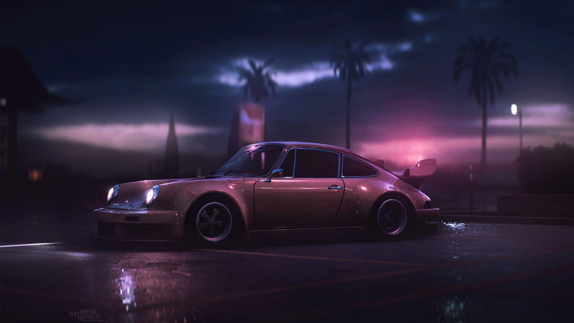 1920x1080 Old Porsche Wallpaper