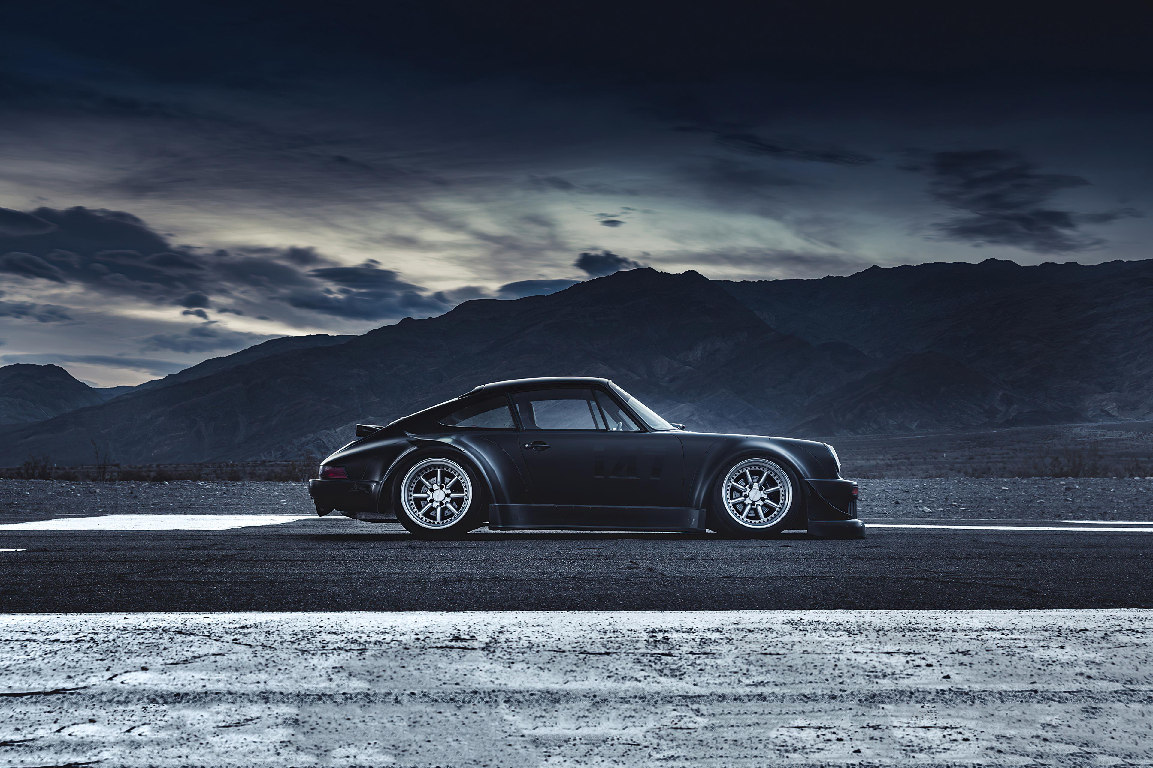 3840x2560 Porsche Black Vintage Photography 4k, HD Cars, 4k Wallpaper, Image, Background, Photo and Picture