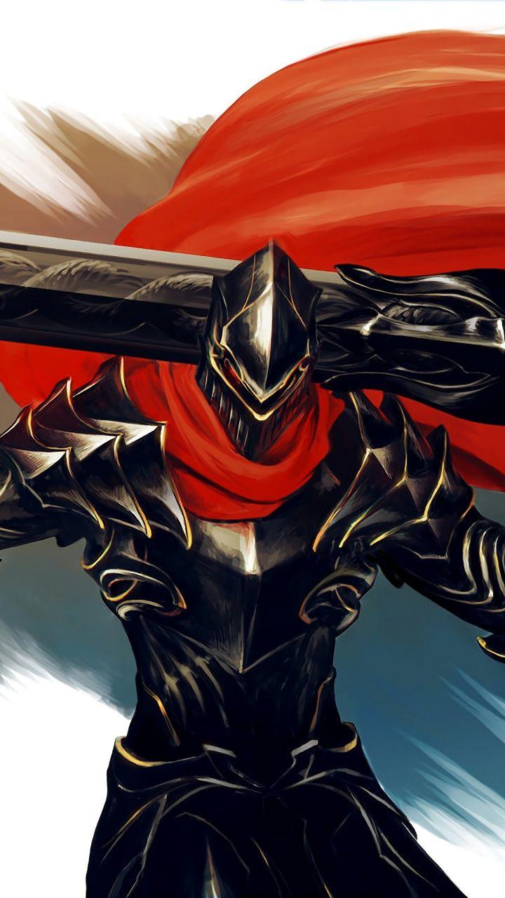 720x1280 Armour, big sword, warrior, Overlord, anime, art, 720x1280 wallpaper. Anime warrior, Dark anime, Anime angel