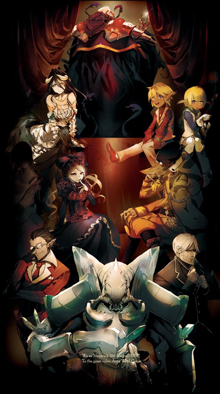 750x1345 Albedo, Ainz Ooal Gown, Shalltear Bloodfallen, Aura Bella Fiora, Mare Bello Fiore, And 4 More (overlord) Drawn By So Bin